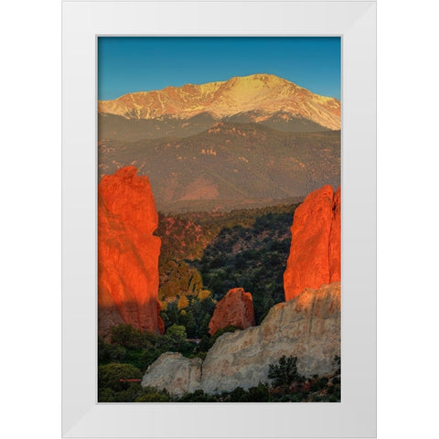 Gateway To Majesty White Modern Wood Framed Art Print by Sherrell, Bill