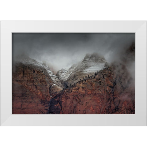 Mountain Dream White Modern Wood Framed Art Print by Sherrell, Bill