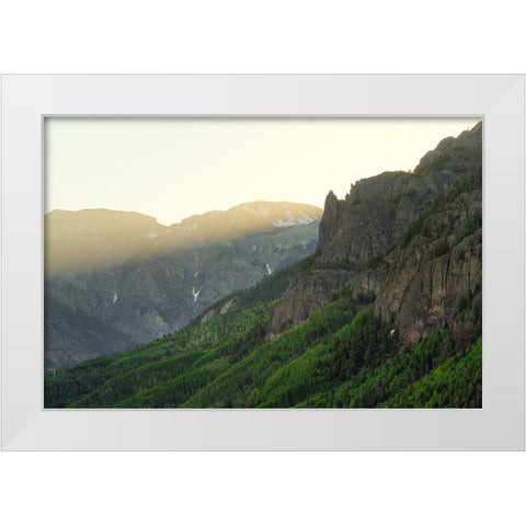 New Day Dawning White Modern Wood Framed Art Print by Sherrell, Bill