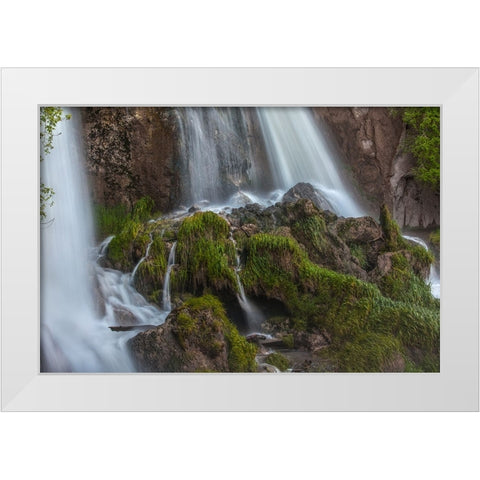 Paths Of Least Resistance White Modern Wood Framed Art Print by Sherrell, Bill