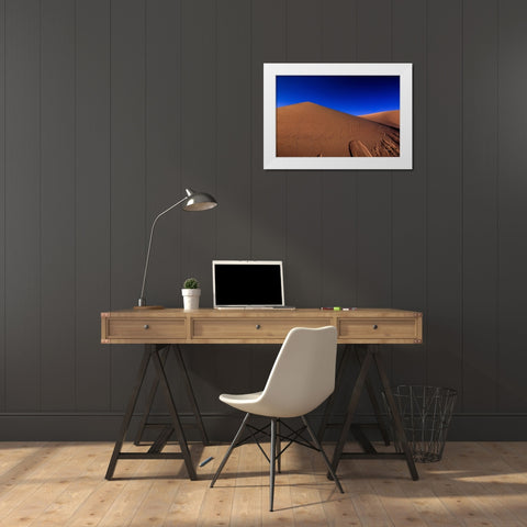 Pyramid Dunes White Modern Wood Framed Art Print by Sherrell, Bill