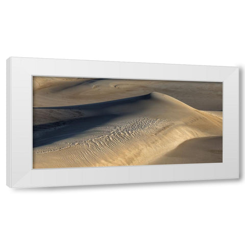Shaped By The Wind White Modern Wood Framed Art Print by Sherrell, Bill