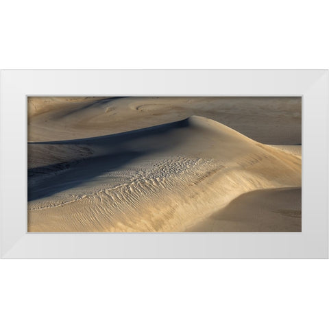 Shaped By The Wind White Modern Wood Framed Art Print by Sherrell, Bill