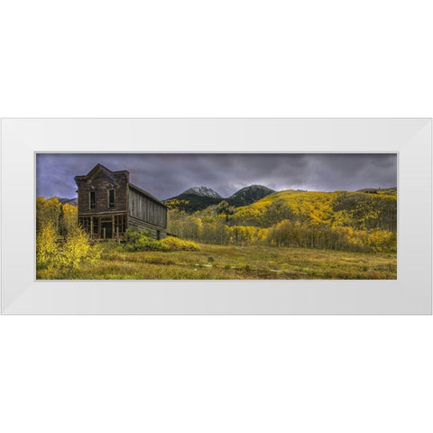 The Ashcroft Hotel White Modern Wood Framed Art Print by Sherrell, Bill