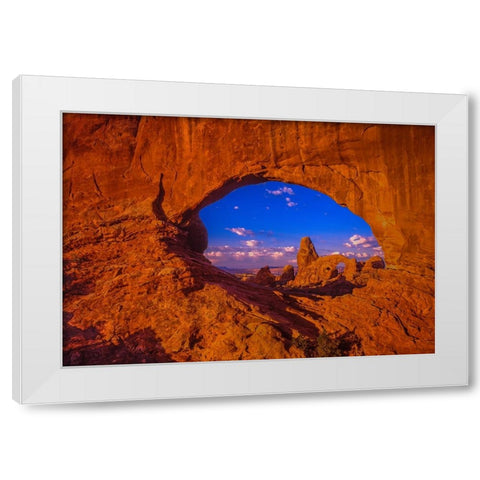Windows To The Past White Modern Wood Framed Art Print by Sherrell, Bill