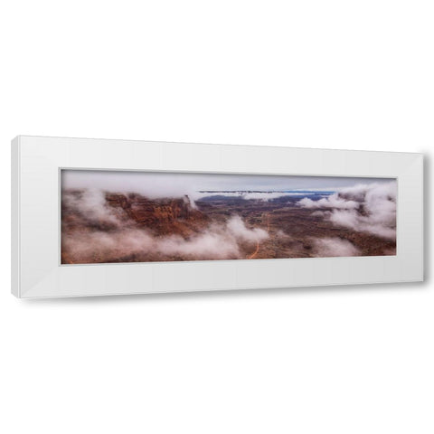 The Unveiling Of A Canyon White Modern Wood Framed Art Print by Sherrell, Bill