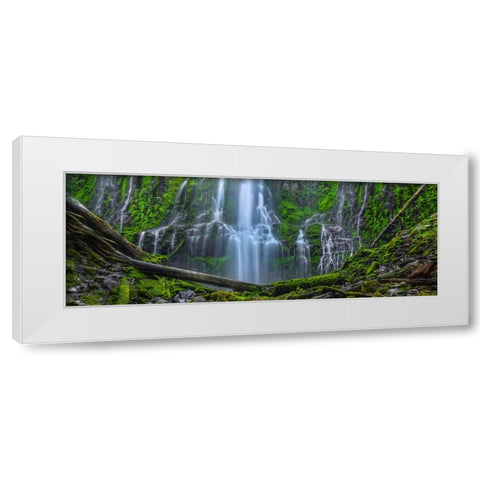 An Encounter With Paradise-Pano White Modern Wood Framed Art Print by Sherrell, Bill