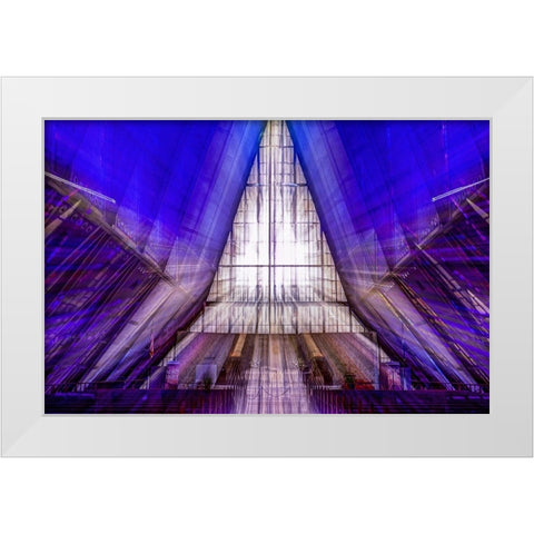 Come Toward The Light White Modern Wood Framed Art Print by Sherrell, Bill