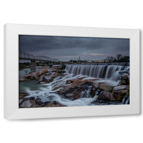 Easter at the Llano Texas Spillway White Modern Wood Framed Art Print by Sherrell, Bill
