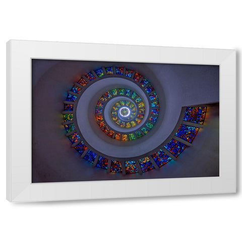 Faith Walk 1 White Modern Wood Framed Art Print by Sherrell, Bill
