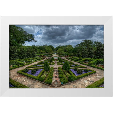 Fort Worth Botanic Gardens White Modern Wood Framed Art Print by Sherrell, Bill