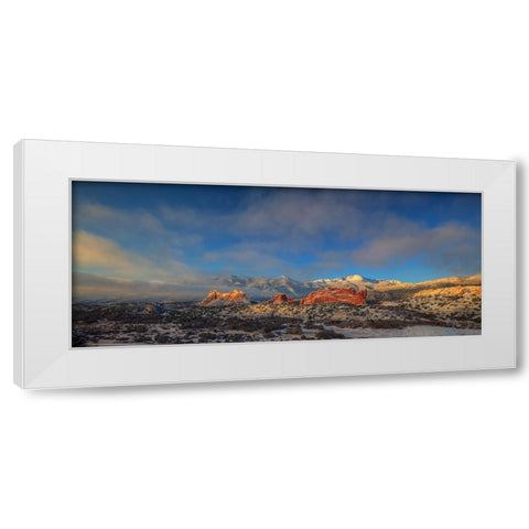 Morning Glory At Garden Of The Gods White Modern Wood Framed Art Print by Sherrell, Bill