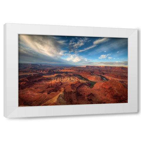 Sunrise Over Dead Horse Canyon 3 White Modern Wood Framed Art Print by Sherrell, Bill