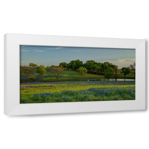Twilight Serenity White Modern Wood Framed Art Print by Sherrell, Bill