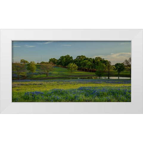 Twilight Serenity White Modern Wood Framed Art Print by Sherrell, Bill