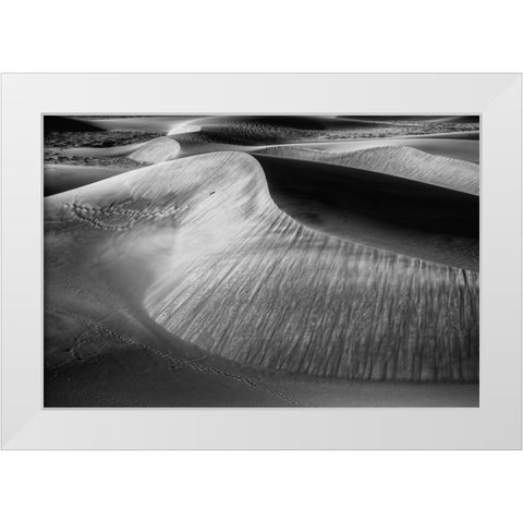 Wind Sculpting White Modern Wood Framed Art Print by Sherrell, Bill