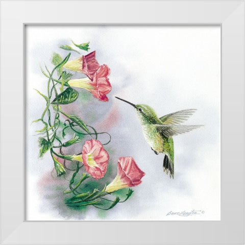Harmony in Motion II White Modern Wood Framed Art Print by Langton, Bruce