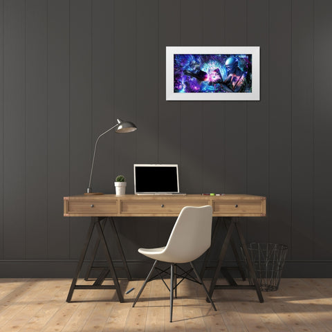 A Spirits Silent Cry White Modern Wood Framed Art Print by Gray, Cameron