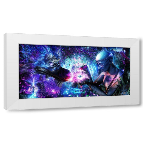 A Spirits Silent Cry White Modern Wood Framed Art Print by Gray, Cameron