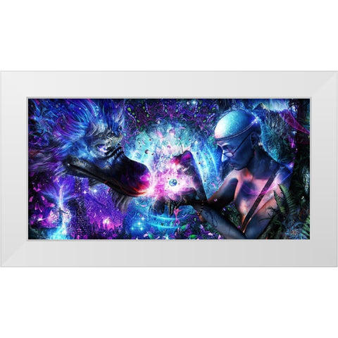 A Spirits Silent Cry White Modern Wood Framed Art Print by Gray, Cameron