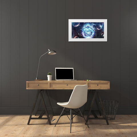 All From Nothing We Became Something White Modern Wood Framed Art Print by Gray, Cameron