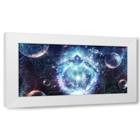 All From Nothing We Became Something White Modern Wood Framed Art Print by Gray, Cameron
