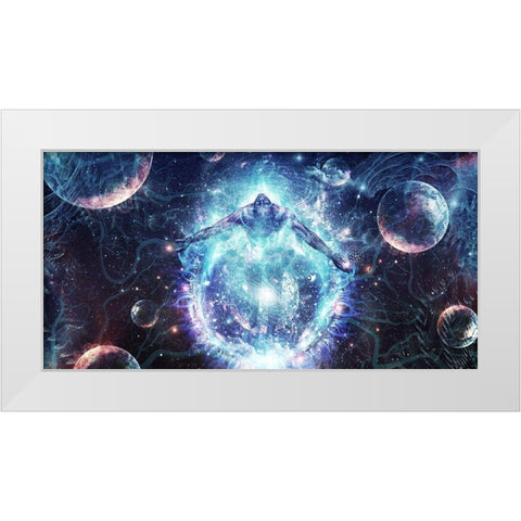 All From Nothing We Became Something White Modern Wood Framed Art Print by Gray, Cameron