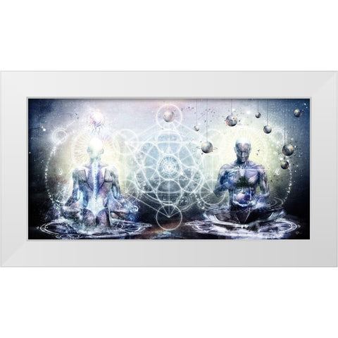 Experience So Lucid-Discovery So Clear White Modern Wood Framed Art Print by Gray, Cameron
