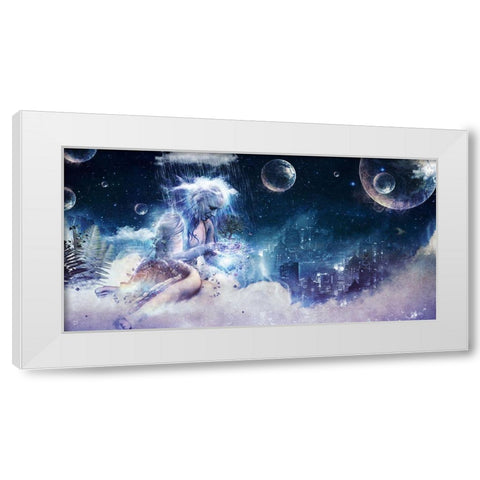 Last Goodbye White Modern Wood Framed Art Print by Gray, Cameron