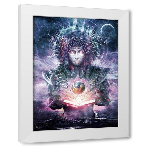 Ocean Atlas White Modern Wood Framed Art Print by Gray, Cameron