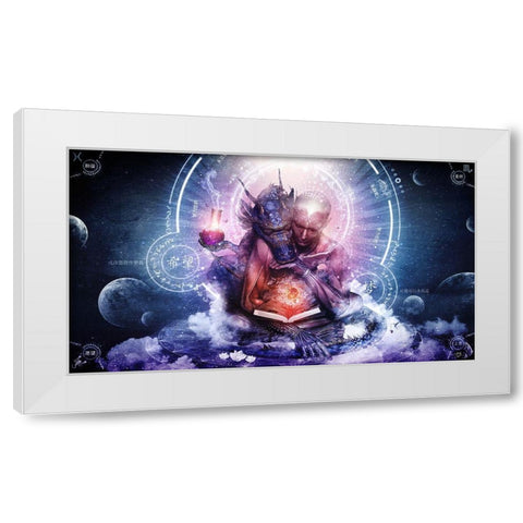 Perhaps The Dreams Are Of Soulmates White Modern Wood Framed Art Print by Gray, Cameron