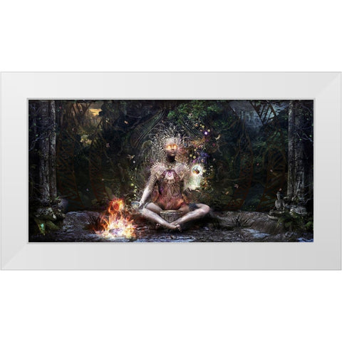 Sacrament For The Sacred Dreamers White Modern Wood Framed Art Print by Gray, Cameron