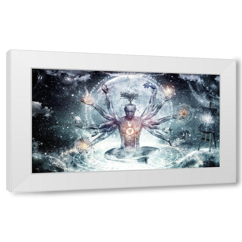 The Neverending Dreamer White Modern Wood Framed Art Print by Gray, Cameron