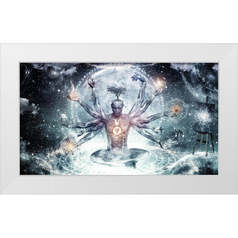 The Neverending Dreamer White Modern Wood Framed Art Print by Gray, Cameron
