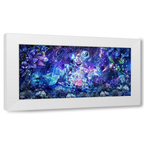 Transcension White Modern Wood Framed Art Print by Gray, Cameron