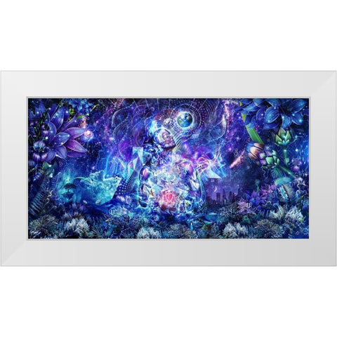 Transcension White Modern Wood Framed Art Print by Gray, Cameron