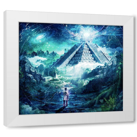 Journey Through A Dream White Modern Wood Framed Art Print by Gray, Cameron