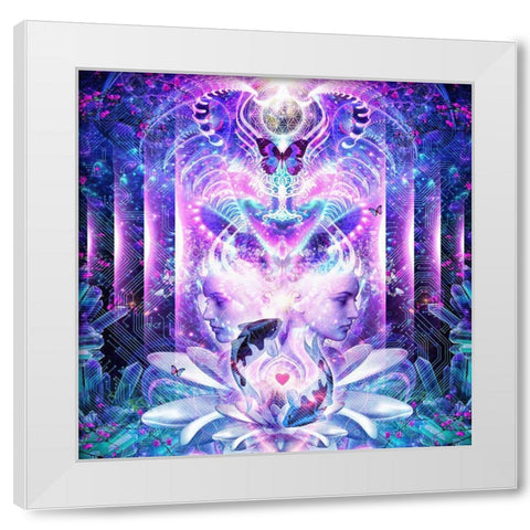 Quest For Mindfulness White Modern Wood Framed Art Print by Gray, Cameron
