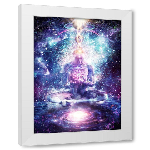 On The Edge Of Harmony White Modern Wood Framed Art Print by Gray, Cameron