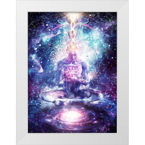 On The Edge Of Harmony White Modern Wood Framed Art Print by Gray, Cameron