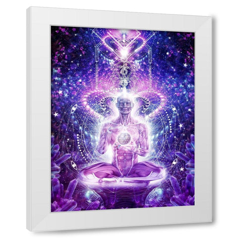 Balanced Self White Modern Wood Framed Art Print by Gray, Cameron