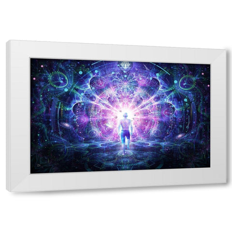 Conscious Self White Modern Wood Framed Art Print by Gray, Cameron