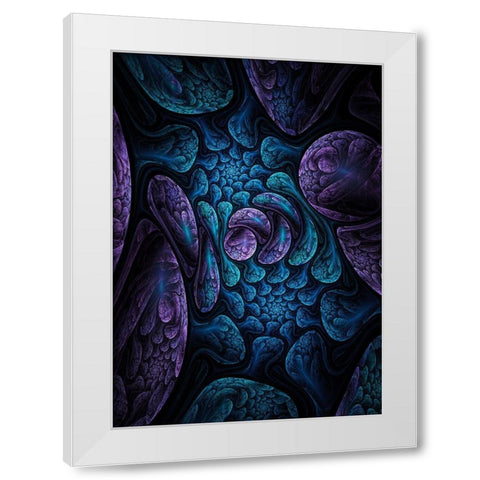 Elemental Dreams White Modern Wood Framed Art Print by Gray, Cameron