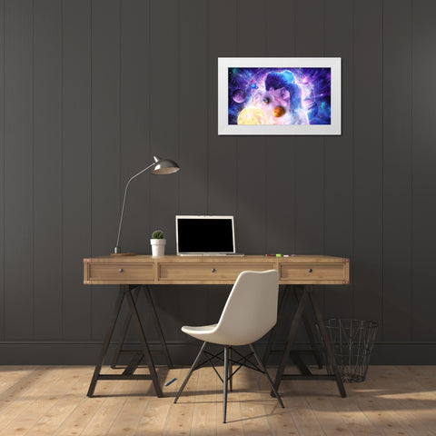 Endless Moment White Modern Wood Framed Art Print by Gray, Cameron