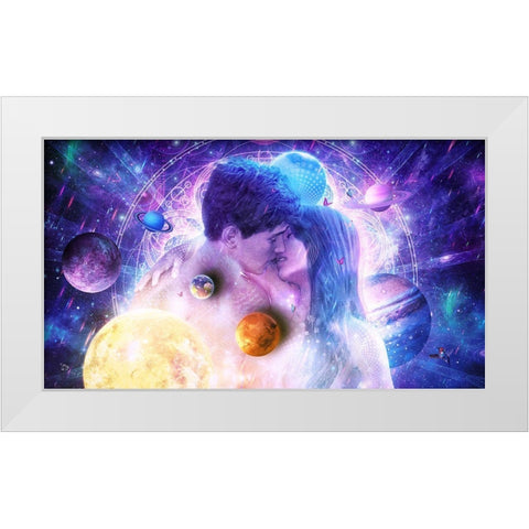 Endless Moment White Modern Wood Framed Art Print by Gray, Cameron