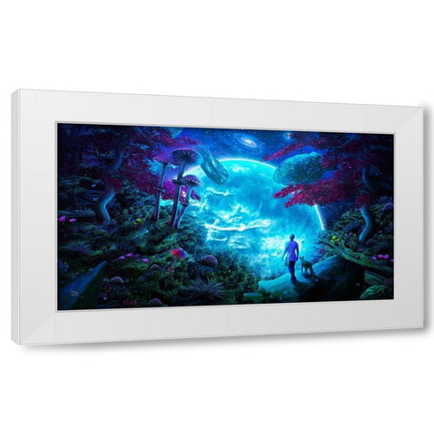 Lost Sky White Modern Wood Framed Art Print by Gray, Cameron