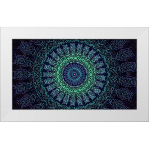 Set And Setting 5 White Modern Wood Framed Art Print by Gray, Cameron