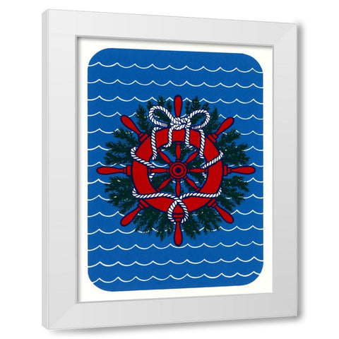 C-384 White Modern Wood Framed Art Print by Crockett Collection