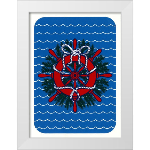 C-384 White Modern Wood Framed Art Print by Crockett Collection