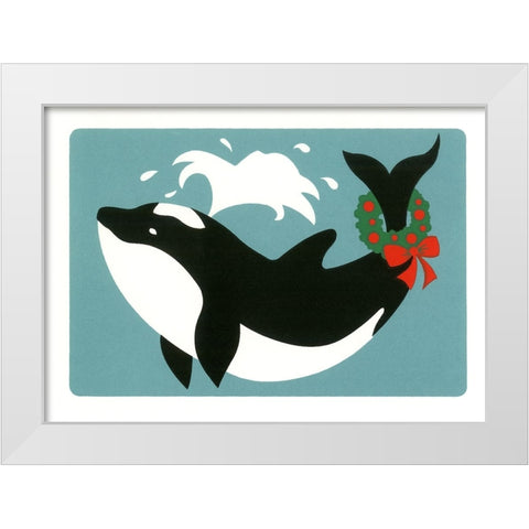 C-608 White Modern Wood Framed Art Print by Crockett Collection